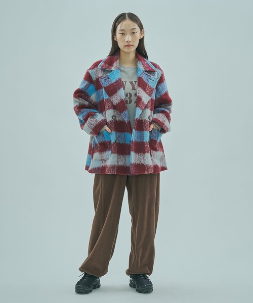 ROSE BUD（ローズバッド） コート アウター SHAGGY CHECK COAT