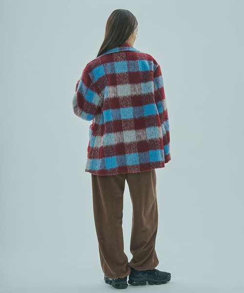 ROSE BUD（ローズバッド） コート アウター SHAGGY CHECK COAT