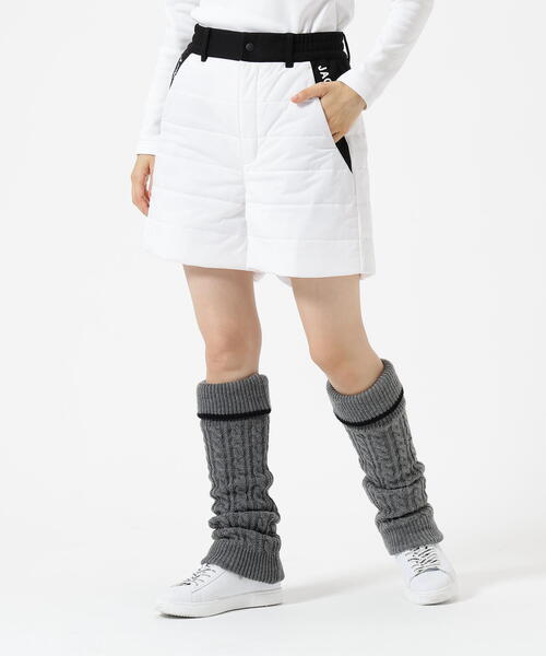 パンツ PEスムースラミネート中綿ショートパンツ レディース