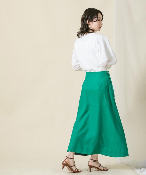 「Gready Brilliant」 「AuieF」半袖カットソー 38 オフホワイト レディース_画像4