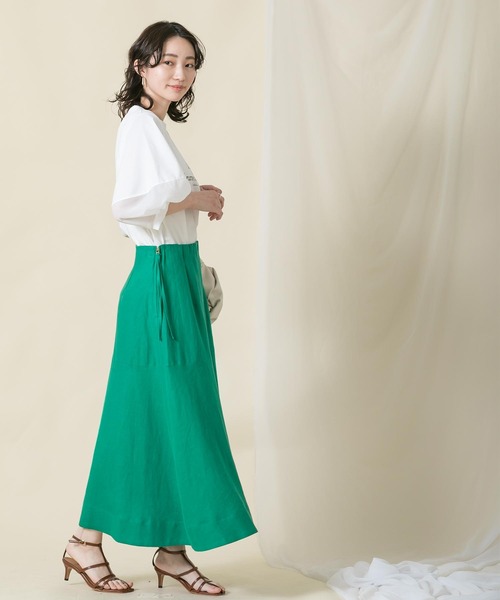 「Gready Brilliant」 「AuieF」半袖カットソー 38 オフホワイト レディース_画像5