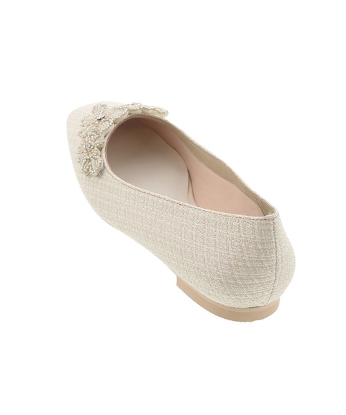 「JELLY BEANS」 フラットパンプス 22.5 アイボリー レディース_画像3