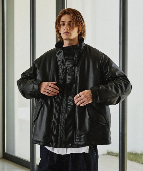 「EMMA CLOTHES」 キルティングブルゾン M ブラック メンズ_画像2