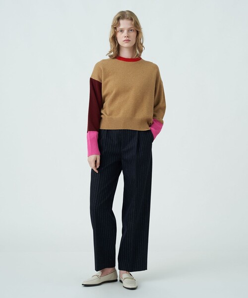 「MACPHEE」 長袖ニット S グリーン レディース_画像2