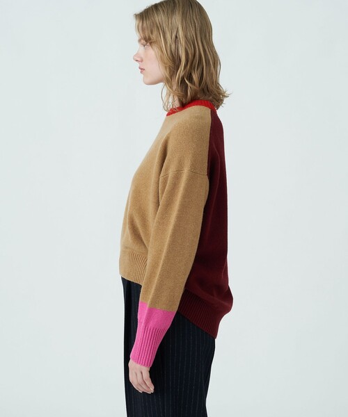 「MACPHEE」 長袖ニット S グリーン レディース_画像4