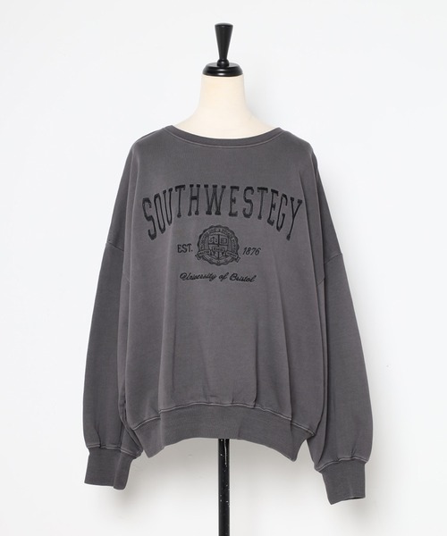 「Bonjour Sagan」 スウェットカットソー FREE ダークグリーン レディース_画像2