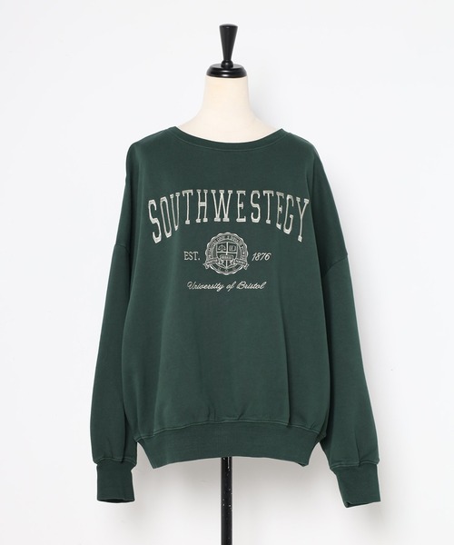 「Bonjour Sagan」 スウェットカットソー FREE ダークグリーン レディース_画像3