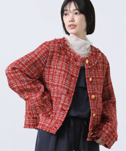Gready Brilliantタグ付き新品 ツイードジャケット Gready Brilliant