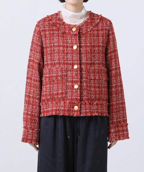 新品⭐️ Gready Brilliant ＊ツイードショートPコート　38 Gready Brilliant｜ツイードブルゾン | Rakuten Fashion(楽天