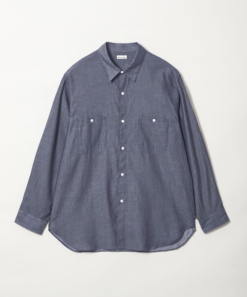 Steven Alan 24ss ¥20,900 レギュラーカラー シャツ STEVEN ALAN（スティーブンアラン） シャツ シアーデニム レギュラー