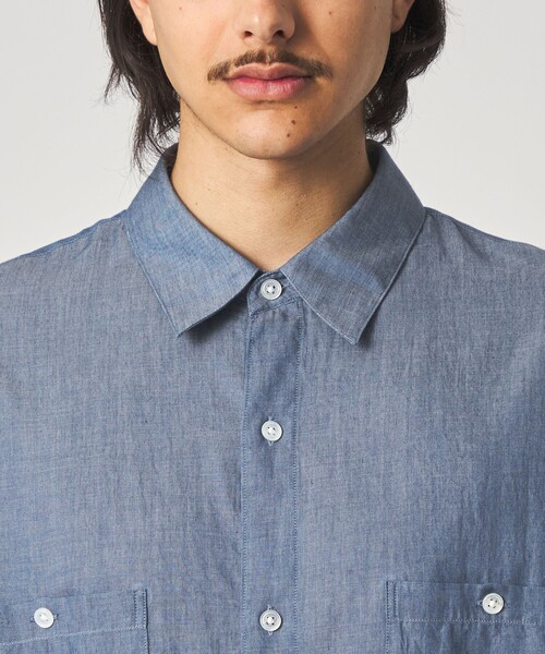 STEVEN ALAN（スティーブンアラン） シャツ シアーデニム レギュラー 