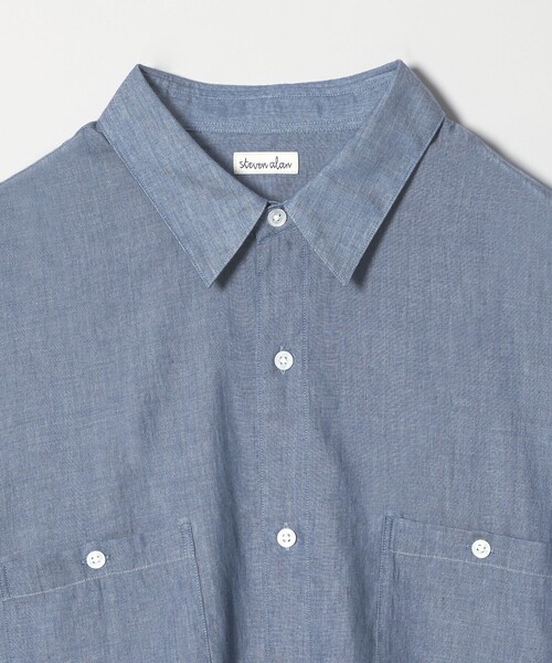 STEVEN ALAN（スティーブンアラン） シャツ シアーデニム レギュラー