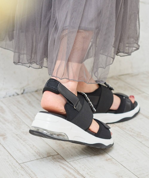 「neue marche」 フラットサンダル S シルバー レディース_画像2