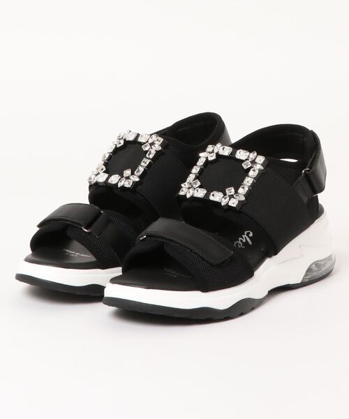 「neue marche」 フラットサンダル S シルバー レディース_画像4
