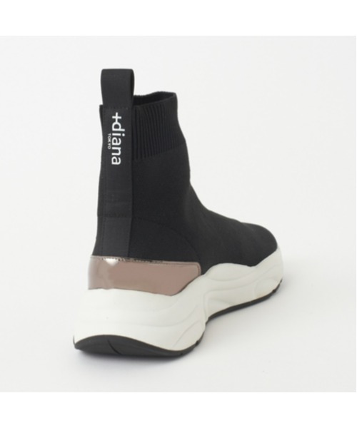 「+diana」 ハイカットスニーカー 23 ブラック レディース_画像3