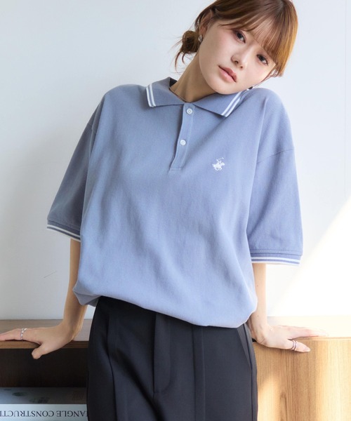 Bibiy. 半袖 ポロシャツ 襟付き BEVERLY HILLS POLO CLUB（ビバリーヒルズポロクラブ） ポロシャツ
