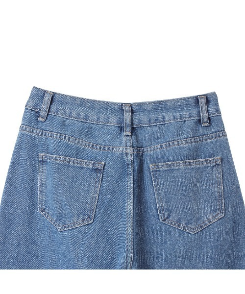 「Miniministore」 デニムパンツ L ライトブルー レディース_画像4
