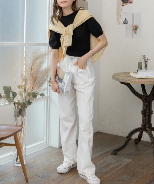 「Miniministore」 デニムパンツ L ライトブルー レディース_画像5