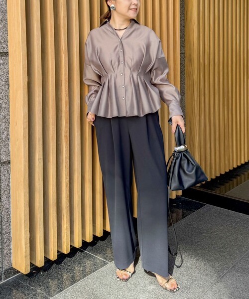 NOLLEY'S（ノーリーズ） ワイドパンツ パンツ 「セットアップ対応