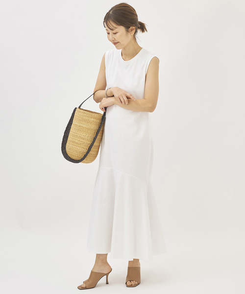 「Plage」 ノースリーブワンピース 36 ベージュ レディース_6