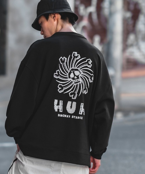 「SIDEWAY STANCE」 スウェットカットソー X-LARGE ブラック メンズ_画像3