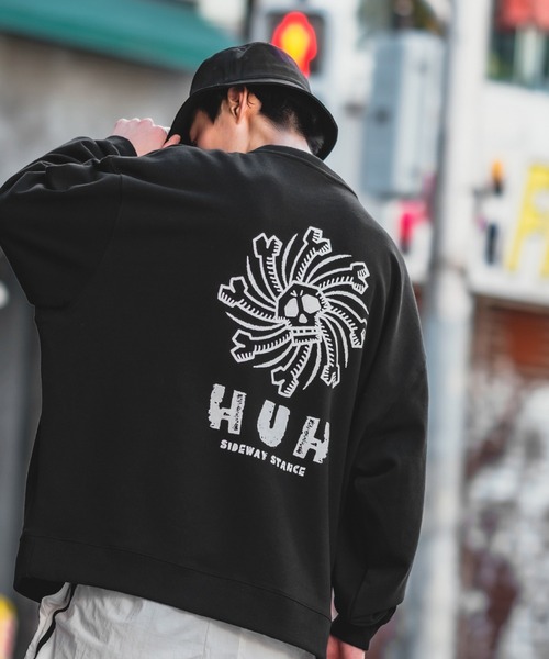 「SIDEWAY STANCE」 スウェットカットソー X-LARGE ブラック メンズ_画像4