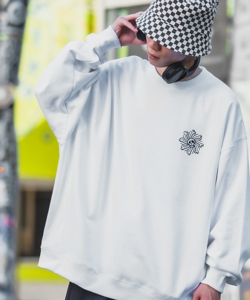 「SIDEWAY STANCE」 スウェットカットソー X-LARGE ブラック メンズ_画像7