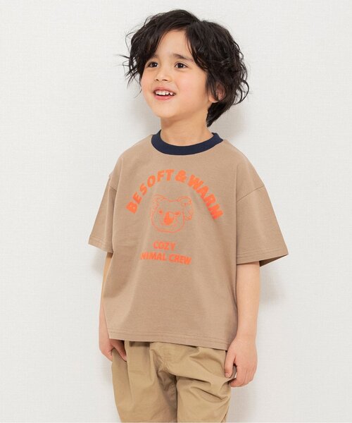 BREEZE（ブリーズ） tシャツ 「WEB限定」リンガー配色アニマルカレッジ