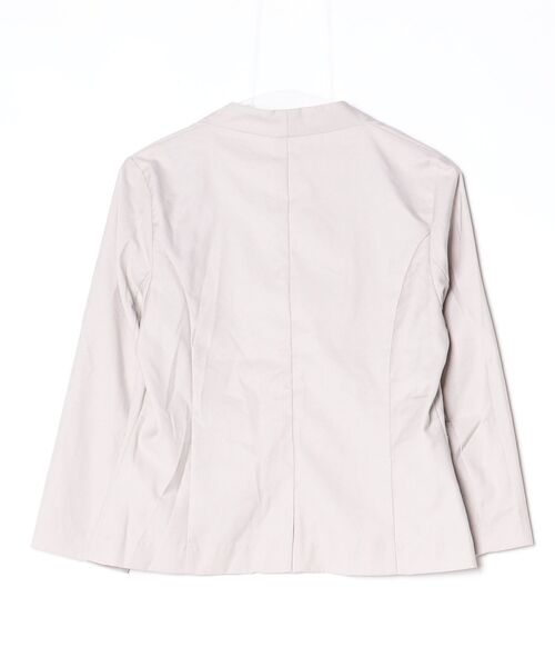 「UNITED ARROWS」 ノーカラージャケット - ベージュ レディース_画像2