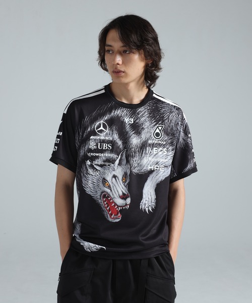 Y-3 tシャツ MERCEDES - AMG PETRONAS FORMULA 1 TEAM DRIVER SHORT