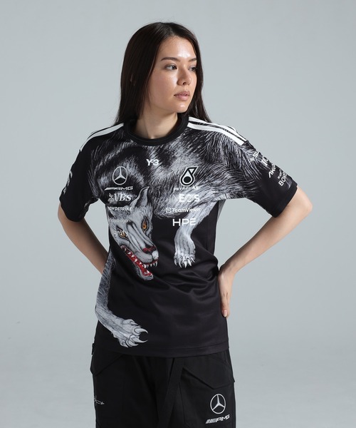 Y-3 tシャツ MERCEDES - AMG PETRONAS FORMULA 1 TEAM DRIVER SHORT