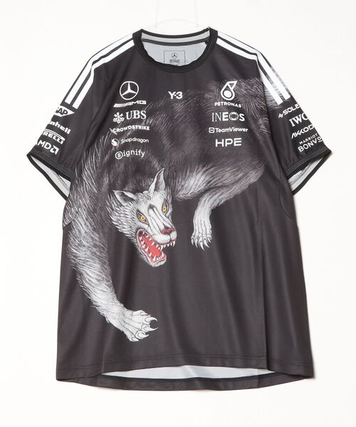 Y-3 tシャツ MERCEDES - AMG PETRONAS FORMULA 1 TEAM DRIVER SHORT