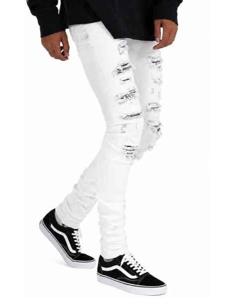 mnml（ミニマル） ジーンズ mnml/ミニマル/x165 PAISLEY STRETCH DENIM