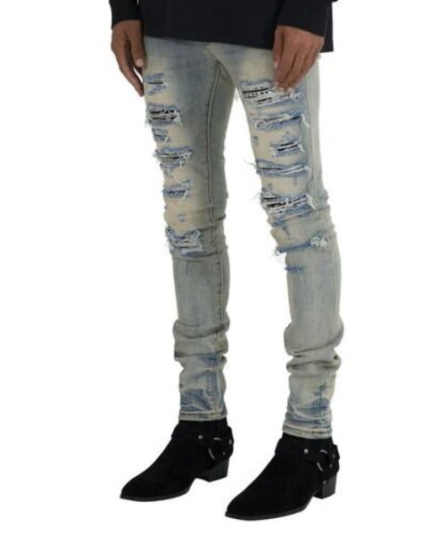 mnml（ミニマル） ジーンズ mnml/ミニマル/x165 PAISLEY STRETCH DENIM