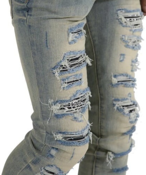mnml（ミニマル） ジーンズ mnml/ミニマル/x165 PAISLEY STRETCH DENIM