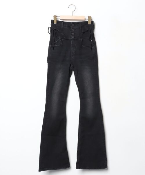 「EMODA」 ブーツカットデニムパンツ SMALL ブラック レディース