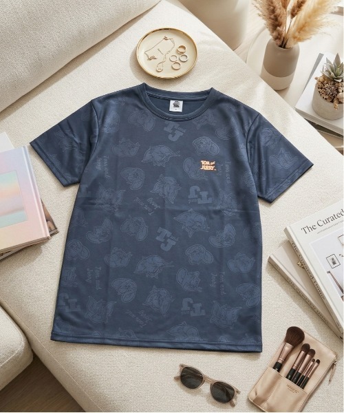 tシャツ 半袖 「TOM ＆ JERRY/トムとジェリー」胸ワンポイント