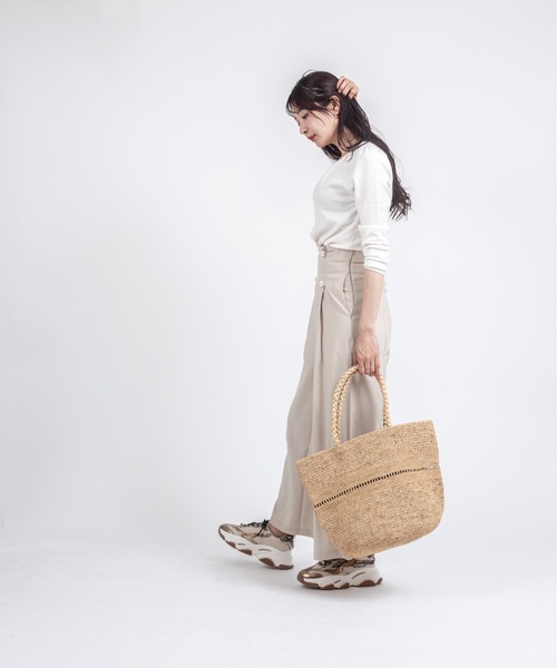 【新品未使用】カゴ風バッグ　生成り MADE IN MADA（メイドインマダ） かごバッグ カゴバッグ 「MADE IN