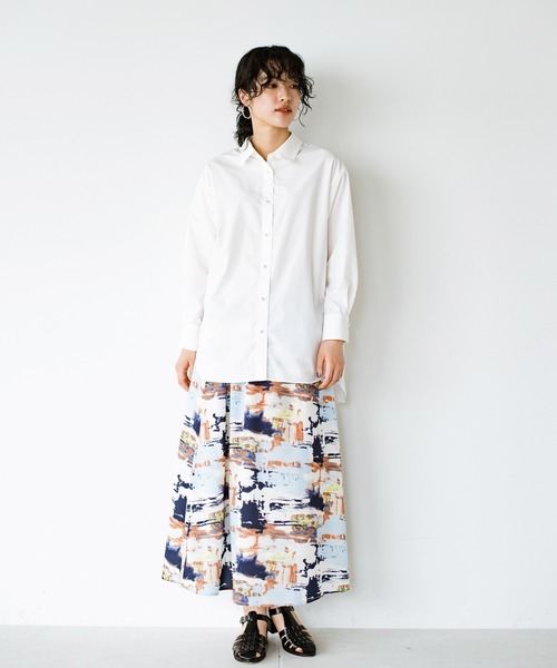 「ANNA LUNA」 長袖シャツ MEDIUM ネイビー レディース_画像3