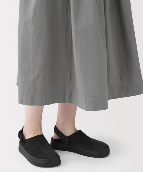 MUJI Labo シューズ 「MUJI Labo」婦人 レザー ヒールベルトクロッグ