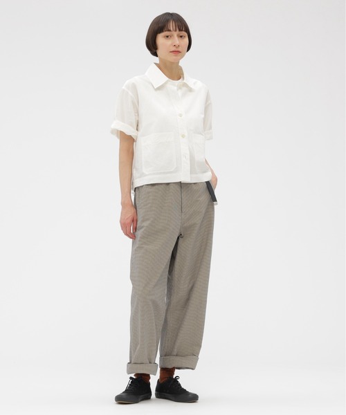 MHL.（エムエイチエル） リネンシャツ ブラウス シャツ 半袖 HIGH