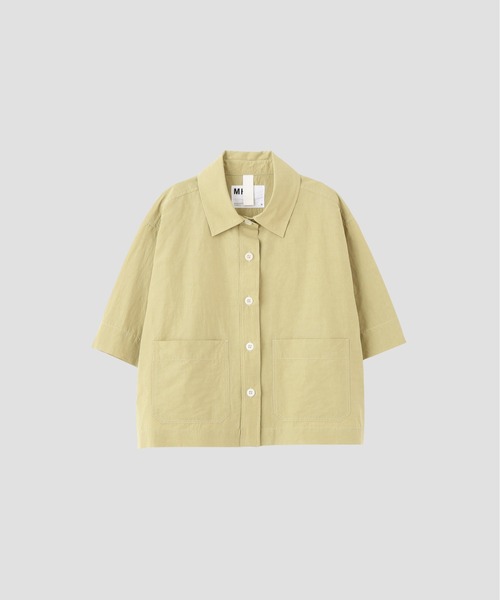 MHL.（エムエイチエル） リネンシャツ ブラウス シャツ 半袖 HIGH