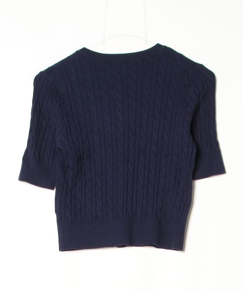 「PROPORTION BODY DRESSING」 半袖ニット MEDIUM ネイビー レディース_画像2