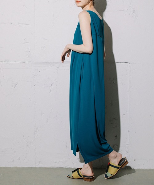 「MARECHAL TERRE」 コンビワンピース MEDIUM ネイビー レディース_画像5