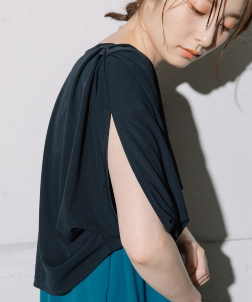 「MARECHAL TERRE」 コンビワンピース MEDIUM ネイビー レディース_画像9