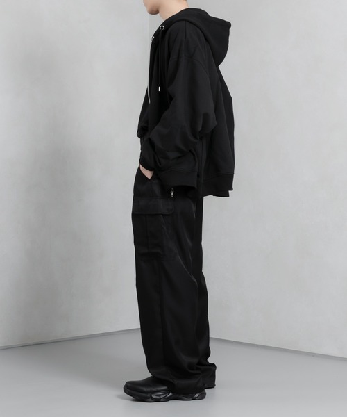 「Adoon plain」 カーゴパンツ MEDIUM ブラック メンズ_画像2