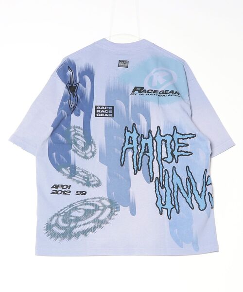 Aape エーエイプ グラフィックＴシャツ バックプリント メンズ M 水色 AAPE BY A BATHING APE（エーエイプバイアベイシングエイプ） tシャツ