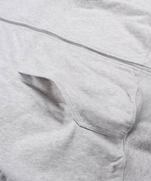 HUF（ハフ） ジップアップパーカー X-LARGE アッシュグレー メンズ