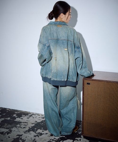 「PBLIM」 デニムパンツ LARGE ブラック レディース_画像8