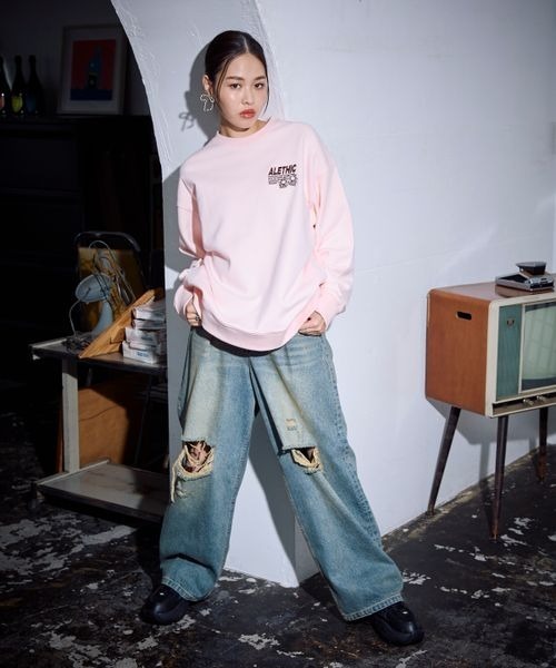 「PBLIM」 デニムパンツ LARGE ブラック レディース_画像9